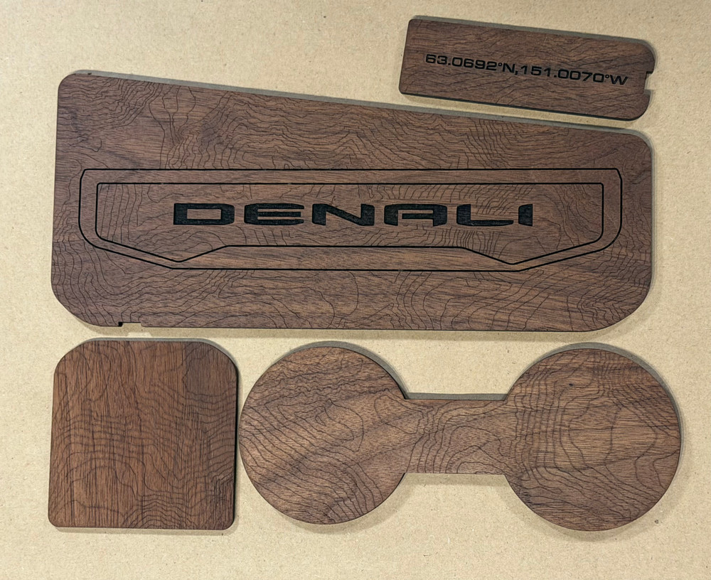 2500 Denali (Badge) Wood Console Inserts