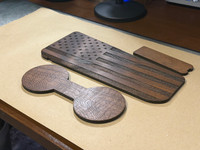1500 USA Flag Wood Console Inserts (A3-112)