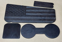 1500 USA Flag Wood Console Inserts (A4-350)