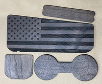 1500 USA Flag Wood Console Inserts (A4-150)