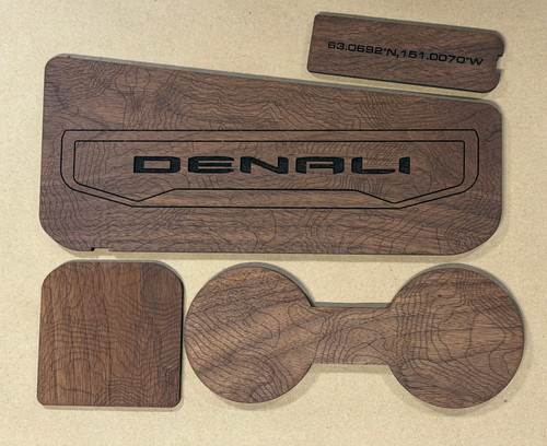 2500 Denali (Badge) Wood Console Inserts