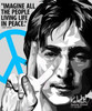 World Famous POPART Famous POP ART John Lennon ver3 Imagine all the people living life in peace Canvas Frame