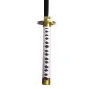 One Piece Zoro Wado Ichimonji Cosplay Bamboo Wooden White Katana Sword with PVC Sheath