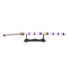 EA-SWORD One Piece Trafalgar Law Kikoku Cosplay Bamboo Wooden White Purple Katana Sword with PVC Sheath 