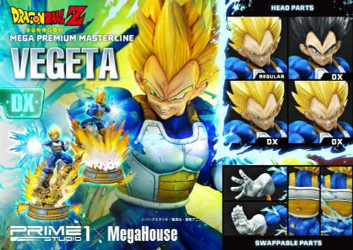 Prime 1 Studio Prime 1 x Megahouse Dragon Ball Z Statue 1/4 Super Saiyan Vegeta Deluxe 64 cm
