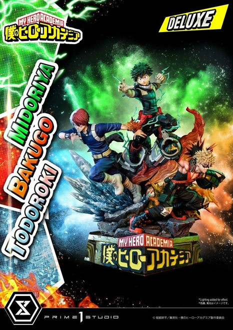 Prime 1 Studio Prime 1 My Hero Academia Statue Midoriya, Bakugo and Todoroki Deluxe Bonus 69 cm