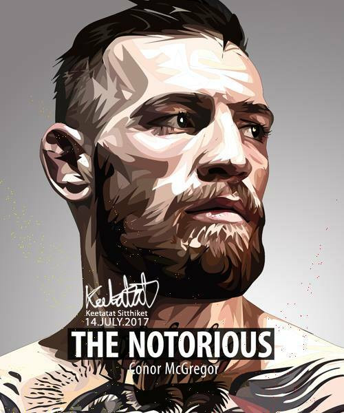 World Famous POPART Famous POP ART Conor McGregor The Notorious Canvas Frame