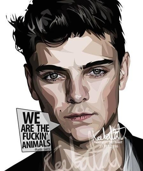 World Famous POPART Famous POP ART Martin Garrix We are the fin animals Canvas Frame