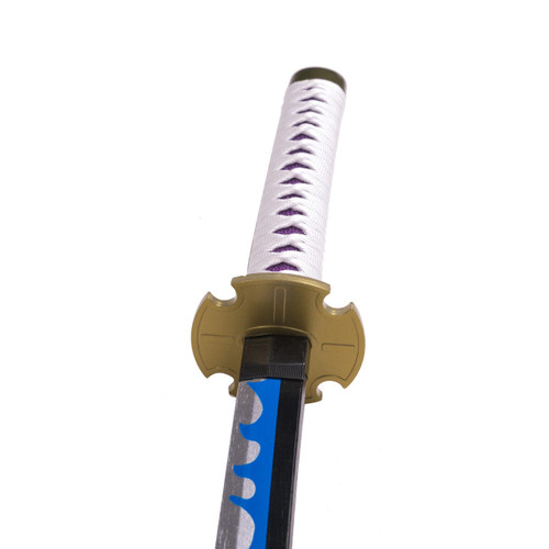 EA-SWORD One Piece Luffy Nidai Kitetsu Cosplay Bamboo Wooden White Purple Katana Sword with PVC Sheath 