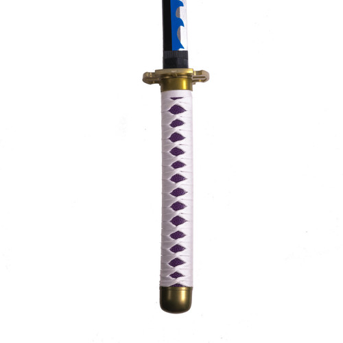 EA-SWORD One Piece Luffy Nidai Kitetsu Cosplay Bamboo Wooden White Purple Katana Sword with PVC Sheath 