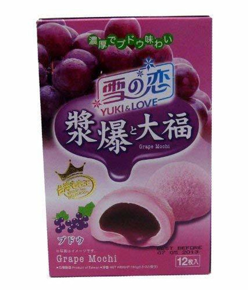 Yuki and Love Yuki and Love Japanese Mochi Grape Flavour Box of 12