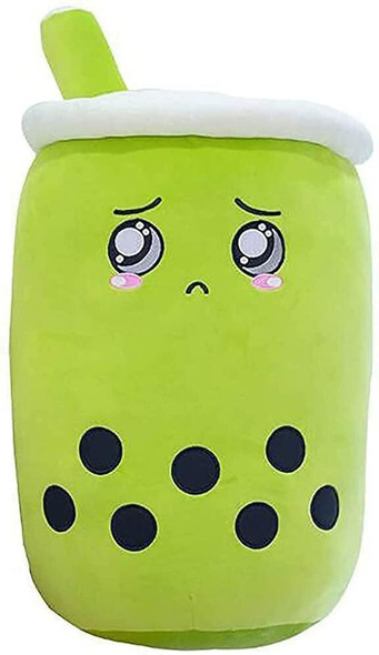 BOBA TEA Bubble Milk Tea Pillow Cushion Plush Kawaii Green Tea Matcha