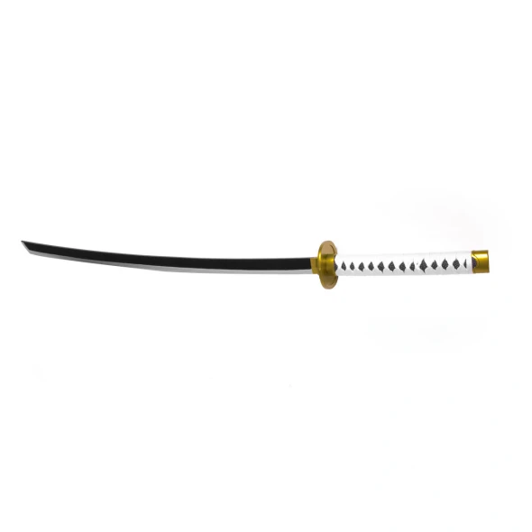 One Piece Zoro Wado Ichimonji Cosplay Bamboo Wooden White Katana Sword with PVC Sheath