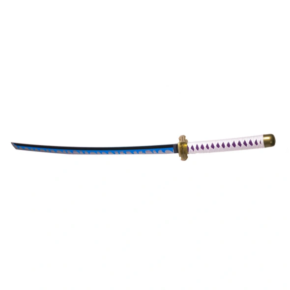 One Piece Luffy Nidai Kitetsu Cosplay Bamboo Wooden White Purple Katana Sword with PVC Sheath