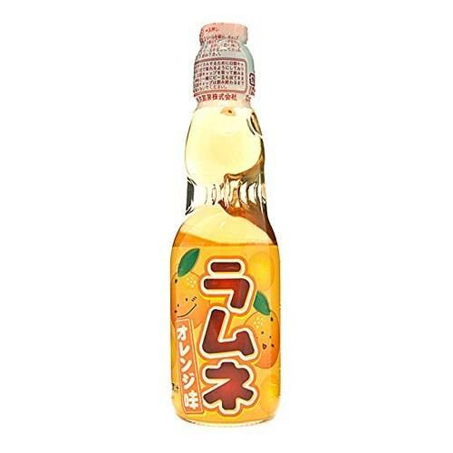 Hatakosen Ramune Soda - Orange Flavour