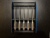 Vertical photo of Aesculap MD929 Bruns Spinal Curette Set with Rack