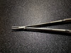 Jaw photo of Jarit 278-103 Stardust Micro Needle Holder, CVD, w/ Catch, 8"