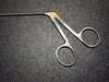 Handle photo of Aesculap OP313R Micro Laryngeal Scissors, ANG Up, 9.75"
