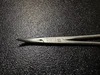 Jaw photo of Aesculap BH111R Curved Halsted Mosquito Forceps, CVD, 5"