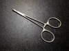 Handle photo of Aesculap BH111R Curved Halsted Mosquito Forceps, CVD, 5"