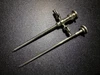 Two piece photo of Stryker 747-031-550 Rotating Arthroscopic Cannula, Obturator & Trocar, 5.8mm