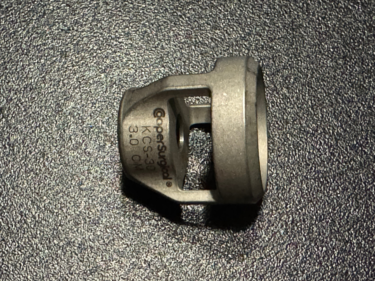 Side photo of Cooper Surgical KCS-30 Stainless Steel Koh Cup 3cm