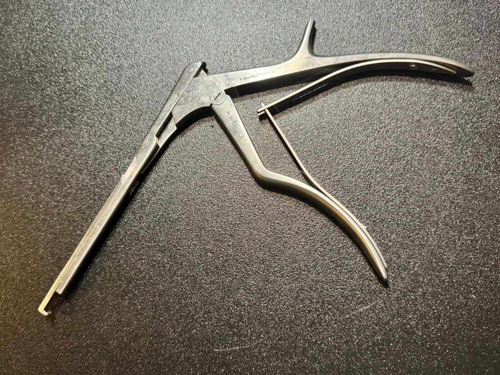 Photo of V. Mueller NL6017 Spurling Kerrison Rongeur, 4mm Down, 6"