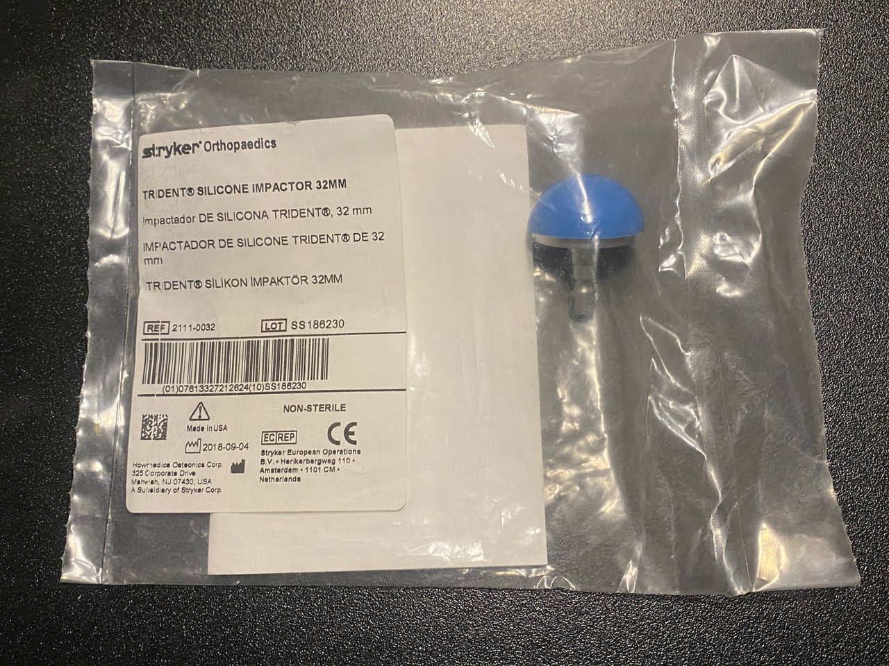 Stryker 2111-0032 Trident Acetabular Silicone Impactor 32mm