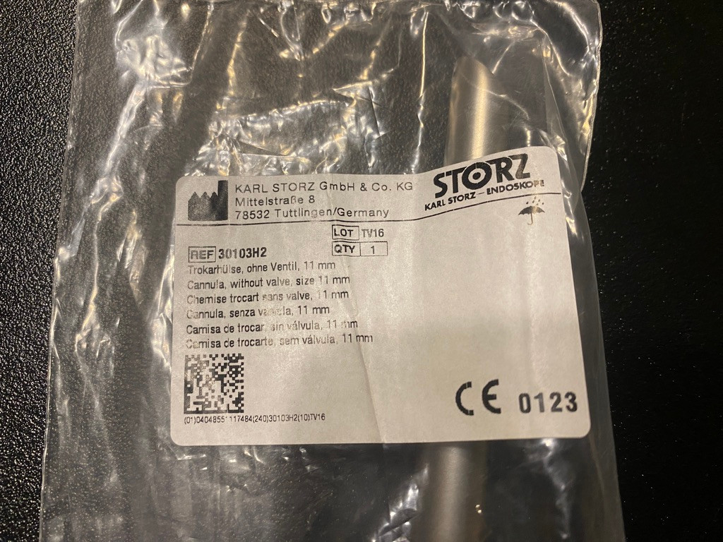 Storz 30103H2 Laparoscopic Cannula, 11mm (New)