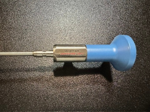 Model number photo of Stryker 502-477-031 Autoclavable Arthroscope, 4mm, 30°