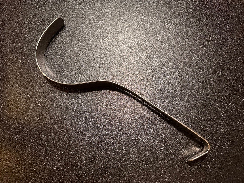 Side photo of Jarit 200-202 Deaver Retractor,  1" X 12"