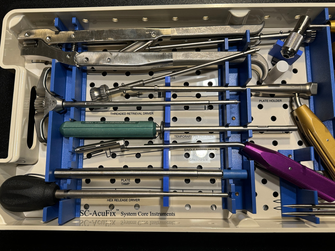 Zimmer Spinal Concepts SC-AcuFix System Core Instruments