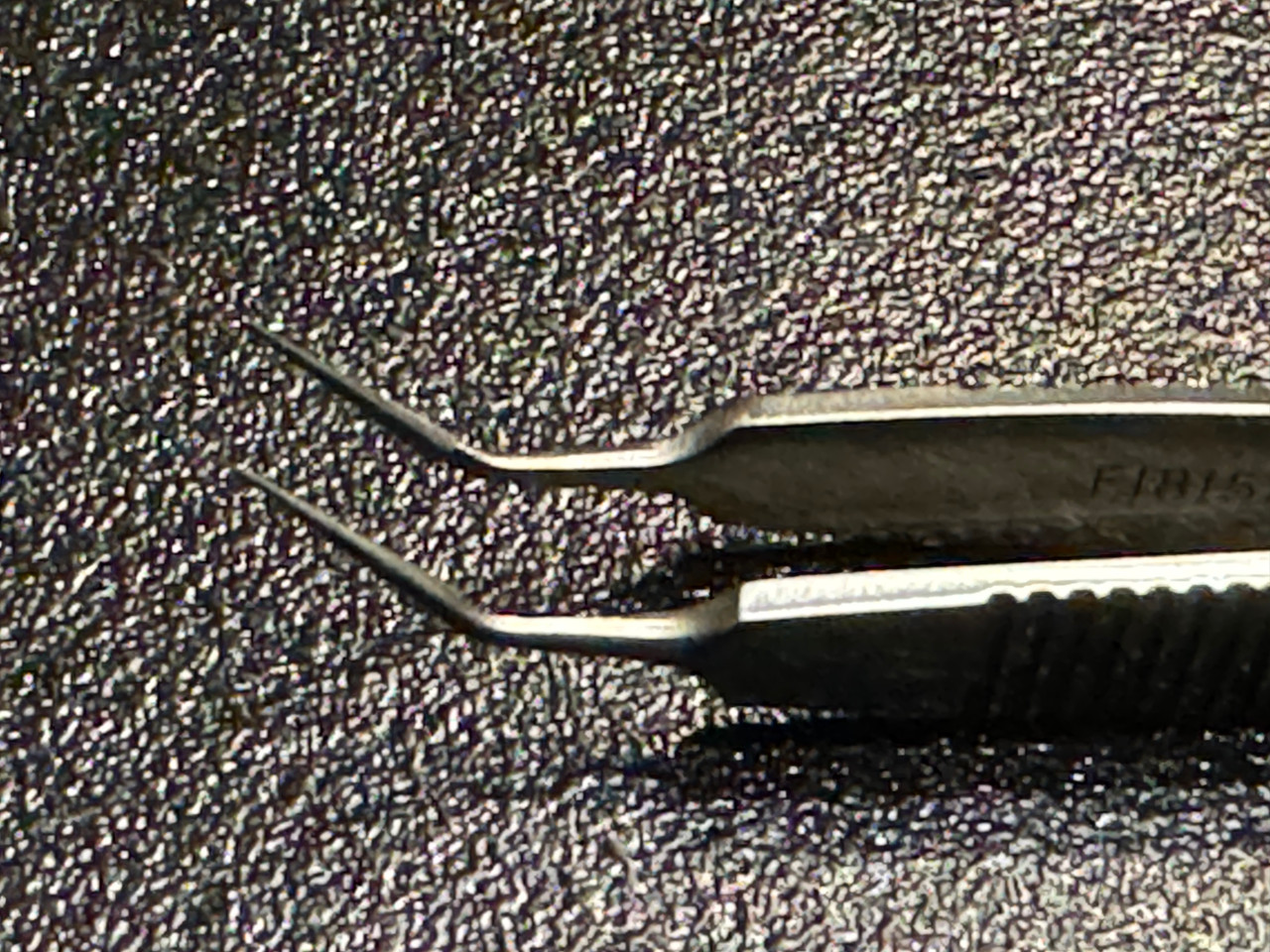 Jaw photo of Storz E1815 AB Bechert-McPherson Tying Forceps, ANG