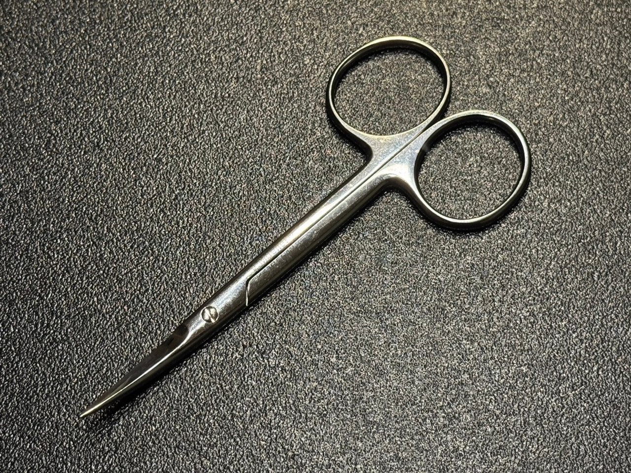 Photo of V. Mueller OP5542 Knapp Iris Scissors, Blunt, CVD, 4"