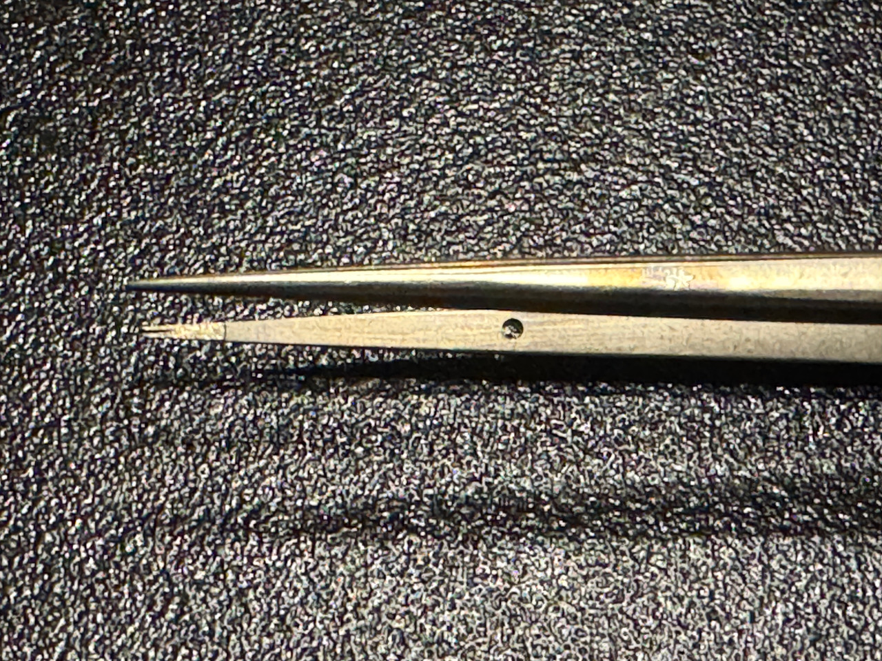 scanlan micro forceps マイクロ鑷子 Scanlan Micro Forceps Round handle, 1 mm, ring tips, 7-1/4″ Ref