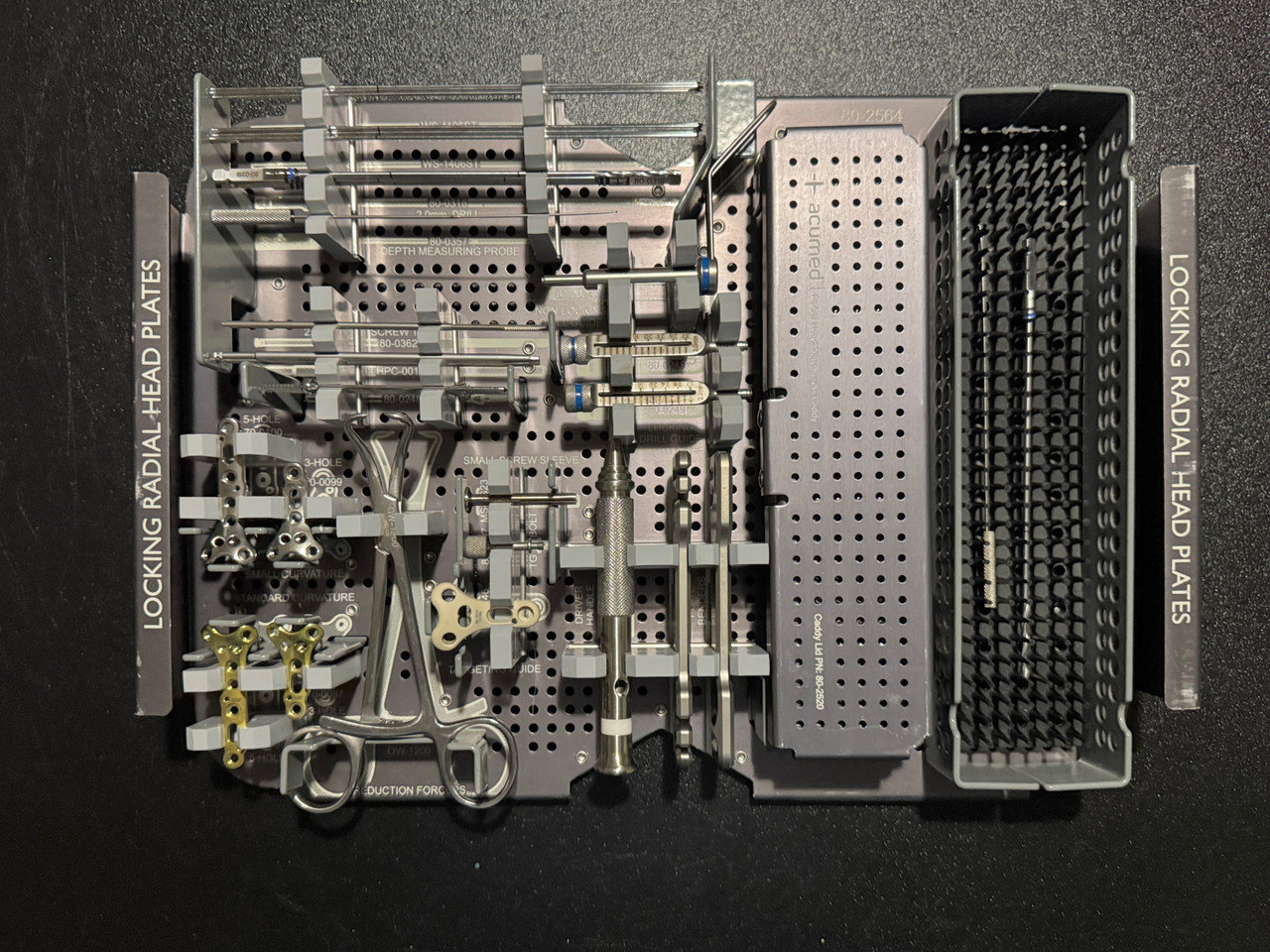 Acumed 80-0364 Locking Radial Head Plates Set for Sale