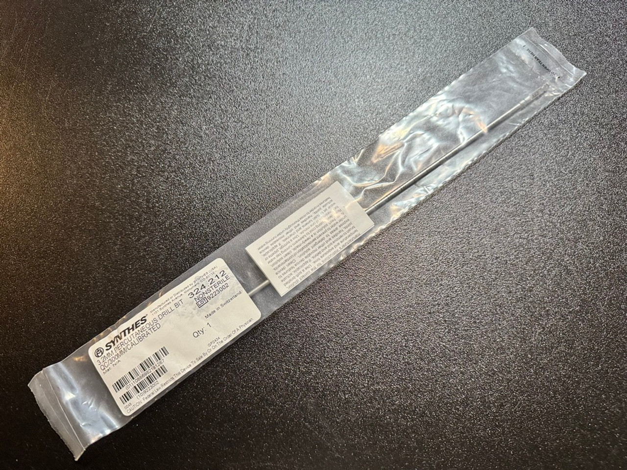 Photo of Synthes 324.212 Percutaneous Drill Bit, QC, 3.2mm X 300mm
