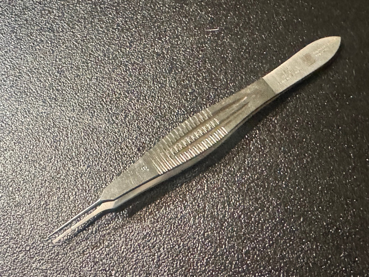 Photo of Jarit 355-161 Castroviejo Suture Tying Forceps, 0.5mm Teeth