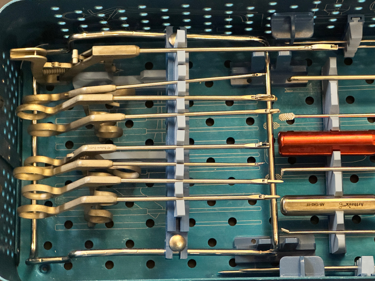 Instrument rack photo of Arthrex AR-8402 Shoulder Repair Set