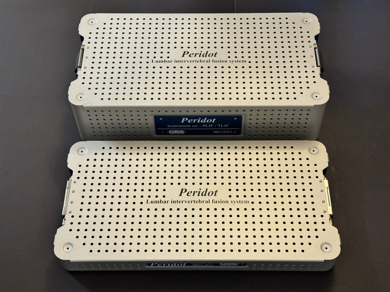 Case photo of GBS Peridot PLIF / TLIF Lumbar Intervertebral Fusion Cage & Instrument Set