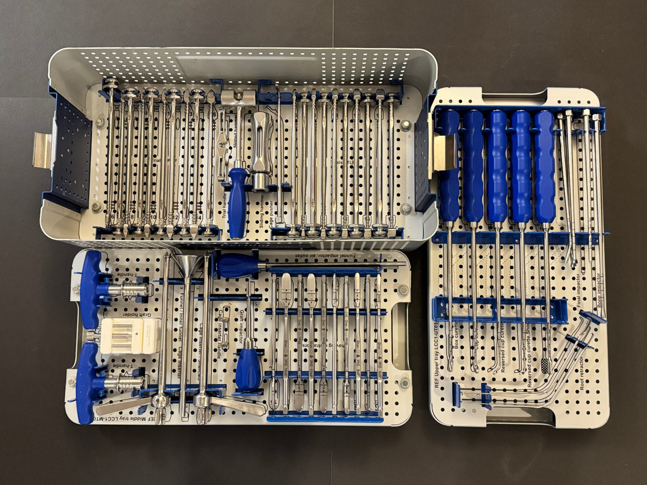 Instrument tray photo of GBS Peridot PLIF / TLIF Lumbar Intervertebral Fusion Cage & Instrument Set