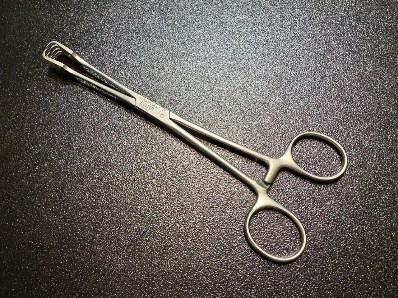 Handle photo of Aesculap EO164R Czerny Uterine Tenaculum Forceps