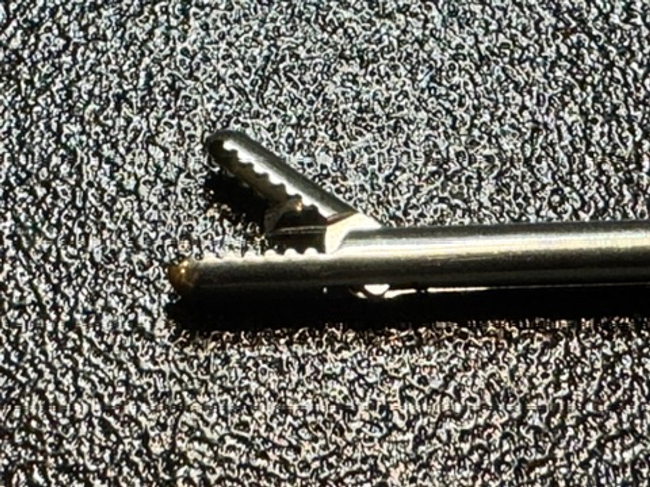 Jaw photo of Stryker Conquest 300-034-702 Arthroscopic Soft Tissue Grasper w/ Ratchet, 3.4mm