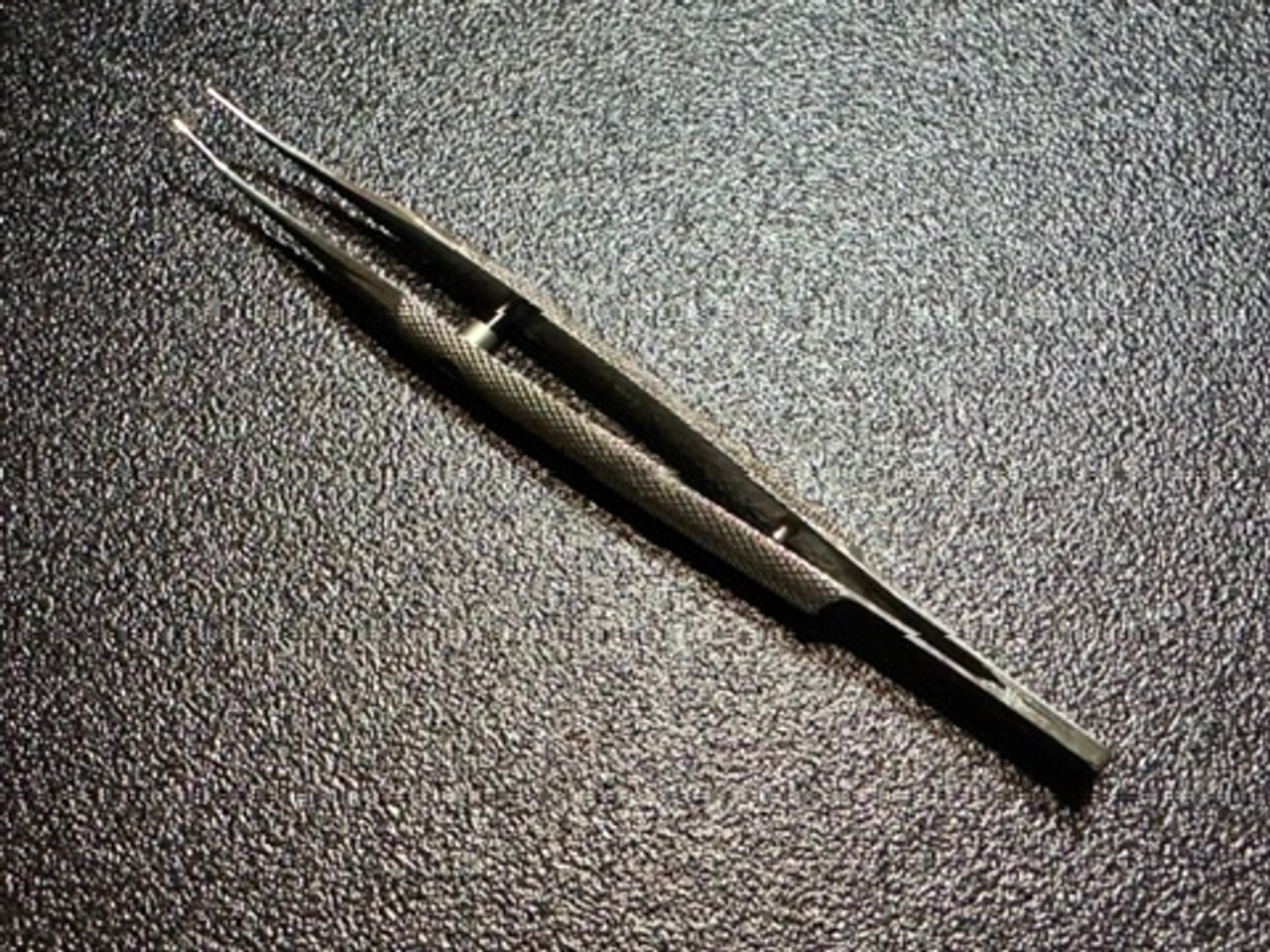 Top photo of Storz E3193 Girard Corneoscleral Forceps, Left, 0.12mm Top photo of Storz E3193 Girard Corneoscleral Forceps, Left, 0.12mm