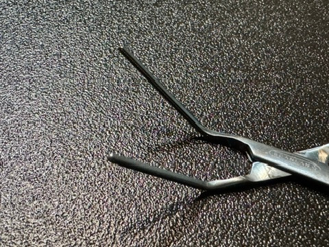 Scanlan 3003-613 Titanium Micro Vascular DeBakey Clamp, 45°, 4.25