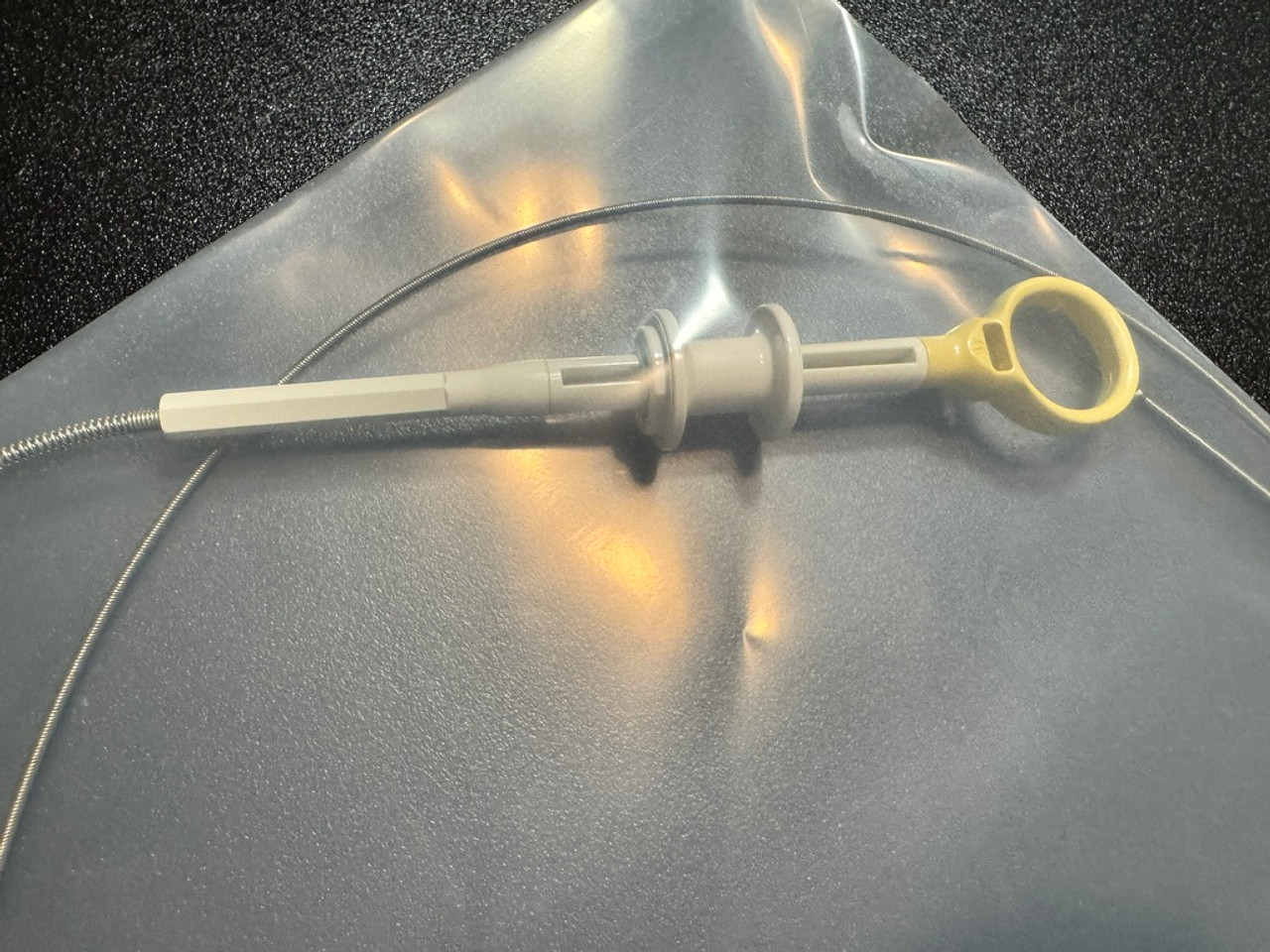 Handle photo of Olympus FG-44NR-1 Flexible Rat Tooth Grasping Forceps, 2.8mm X 180cm