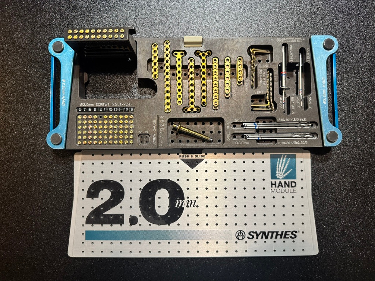 2.0mm module photo of Synthes 145.200 Titanium Modular Hand System