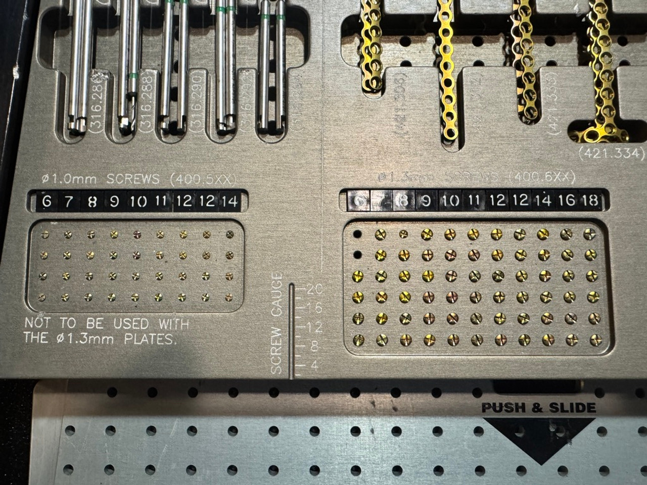 1mm screws photo of Synthes 145.200 Titanium Modular Hand System