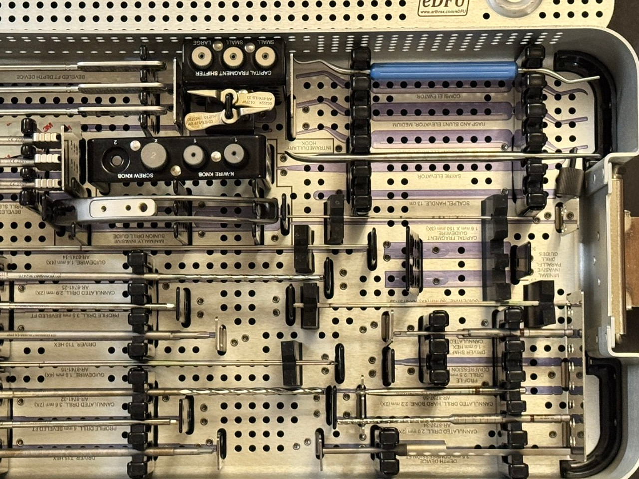 Right tray photo of Arthrex AR-8741S Minimally Invasive Bunion Corr System