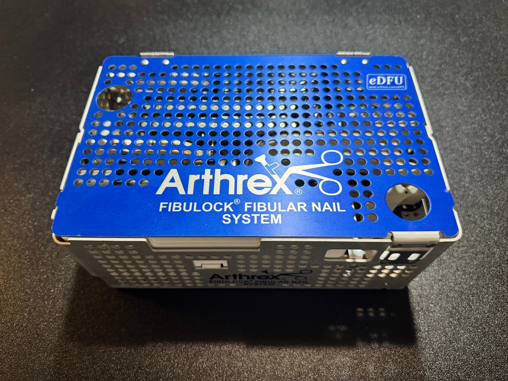Case photo of Arthrex AR-8943C-FN FibuLock Instrument Tray